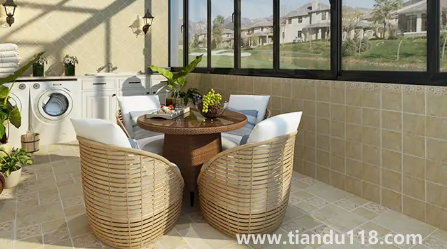 陽(yáng)臺(tái)是貼墻磚還是刷白3