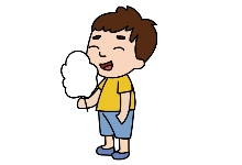 吃棉花糖的小男孩簡(jiǎn)筆畫(huà)怎么畫(huà)