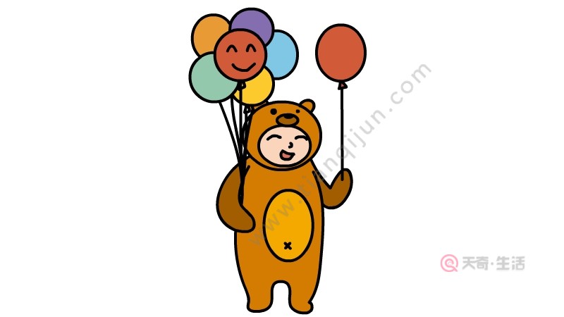兒童節(jié)玩偶服簡(jiǎn)筆畫怎么畫