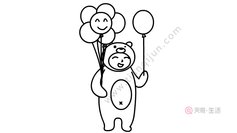 兒童節(jié)玩偶服簡(jiǎn)筆畫怎么畫