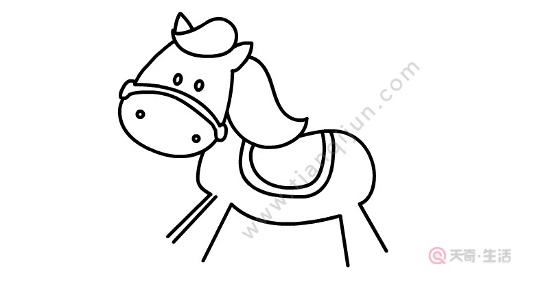 兒童木馬簡(jiǎn)筆畫教程